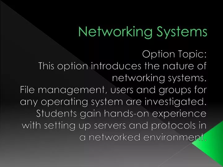 networking systems