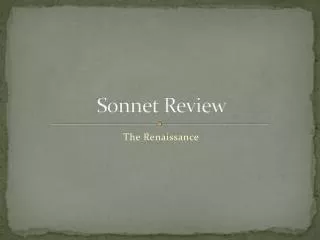 Sonnet Review