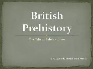 British Prehistory