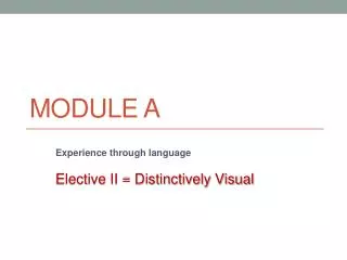 Module A