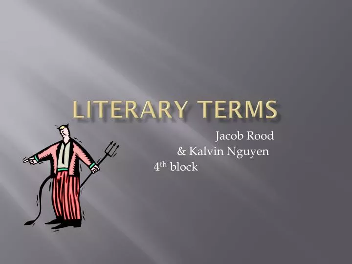 literary terms