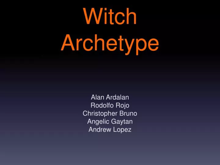 witch archetype