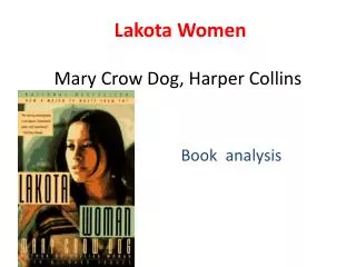 Lakota Women Mary Crow Dog, Harper Collins