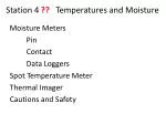 Station 4 ?? Temperatures and Moisture - slide 1