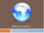 African Union - slide 1