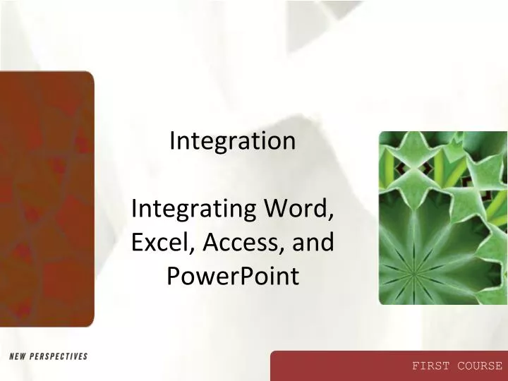 integration integrating word excel access and powerpoint