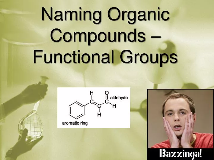 naming organic compounds functional groups