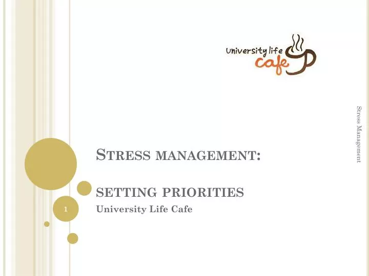 stress management setting priorities