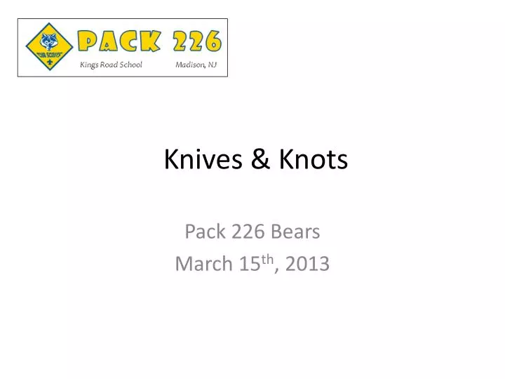 knives knots