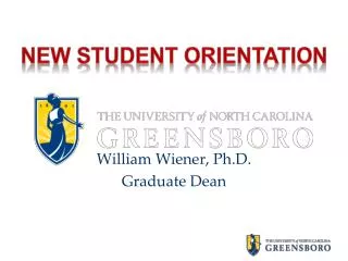 William Wiener, Ph.D. Graduate Dean