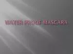 Water Proof Mascara - slide 1