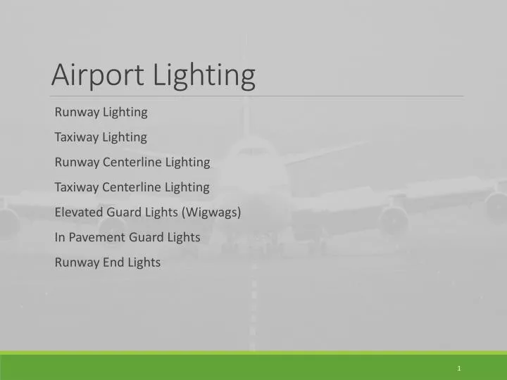 airport lighting