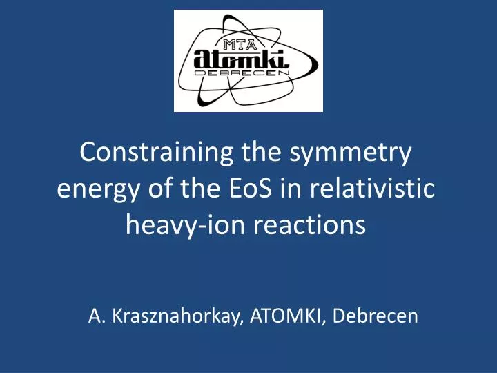 constraining the symmetry energy of the eos in relativistic heavy ion reactions