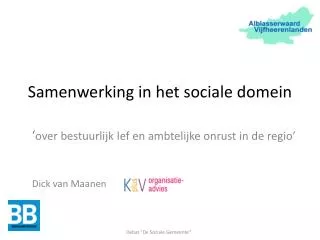 samenwerking in het sociale d omein