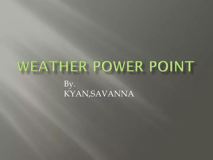 weather power point