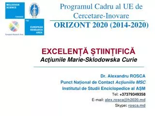 programul cadru al ue de cercetare inovare orizont 2020 2014 2020
