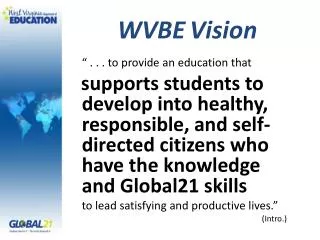 WVBE Vision