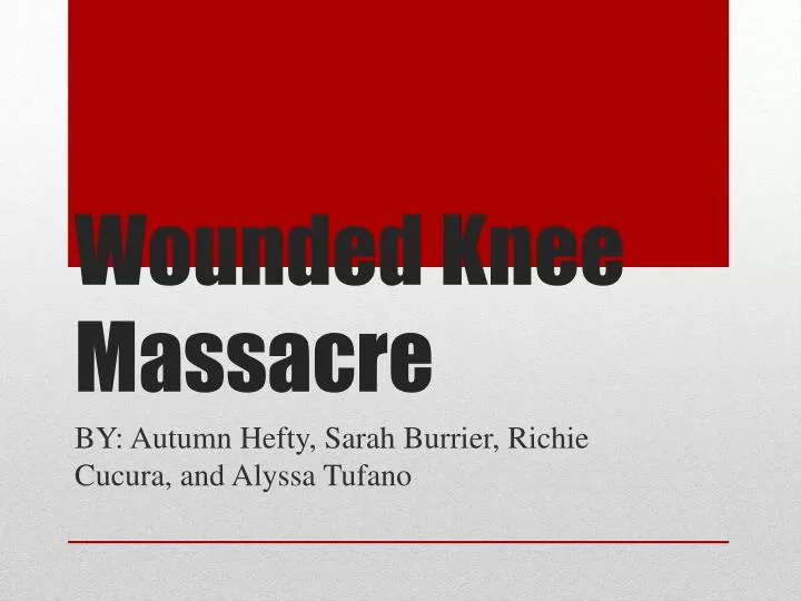 wounded knee massacre