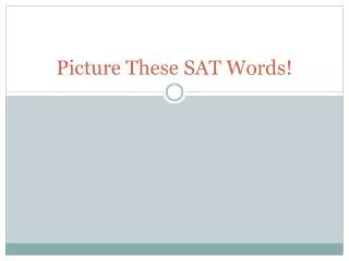 Picture These SAT Words!