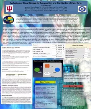 Evaluation of Cloud Storage for Preservation and Distribution of Polar Data. Nadirah Cogbill