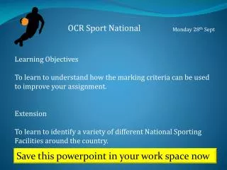OCR Sport National