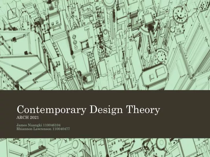 contemporary design theory arch 2021