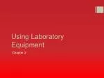 Using Laboratory Equipment - slide 1