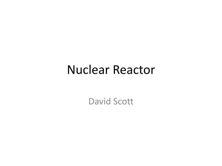 nuclear reactor