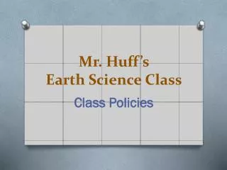 mr huff s earth science class