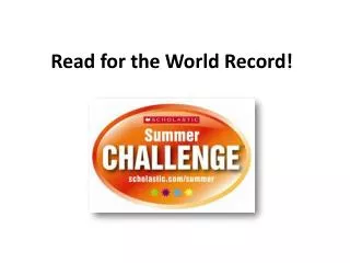 Read for the World Record!