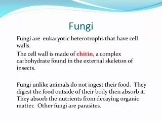 Fungi