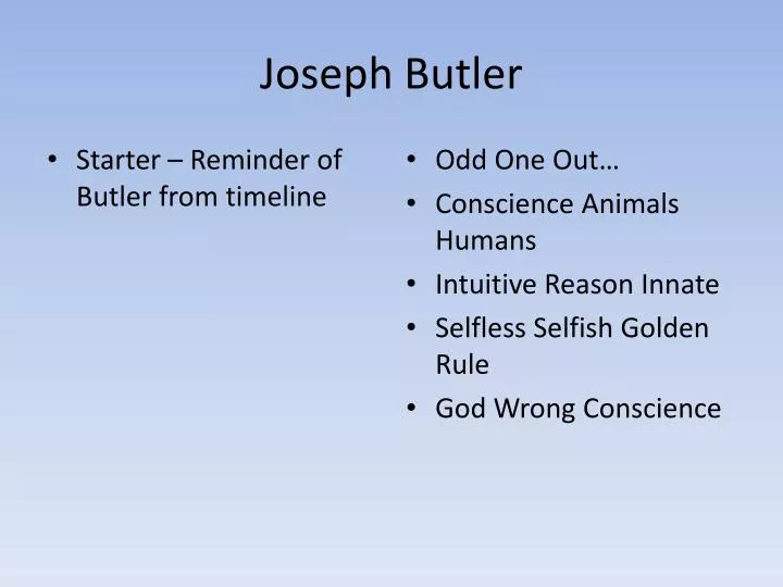 joseph butler