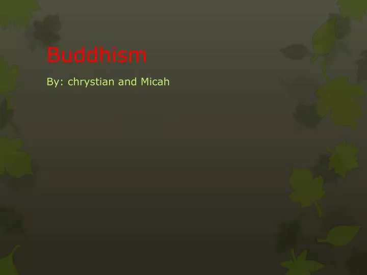 buddhism