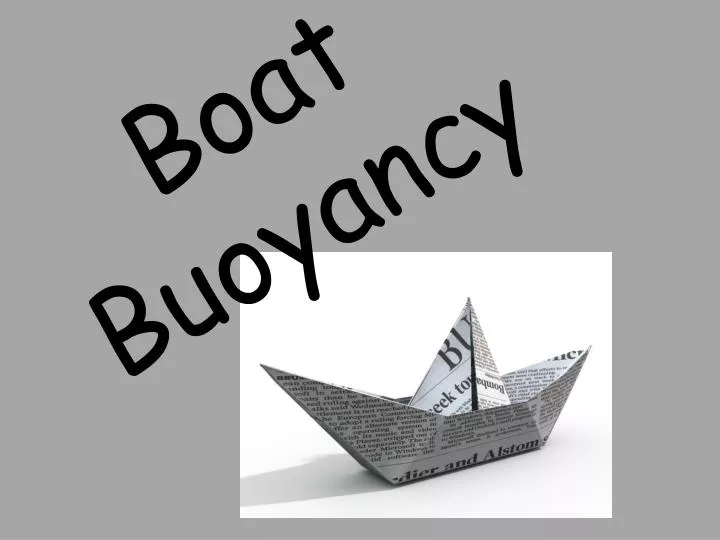 boat buoyancy