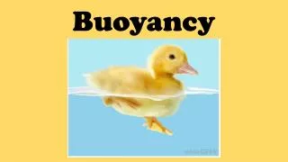 Buoyancy