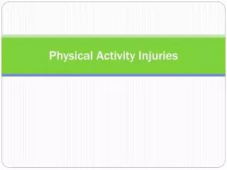 Physical Activity Injuries