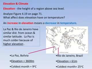 Elevation &amp; Climate