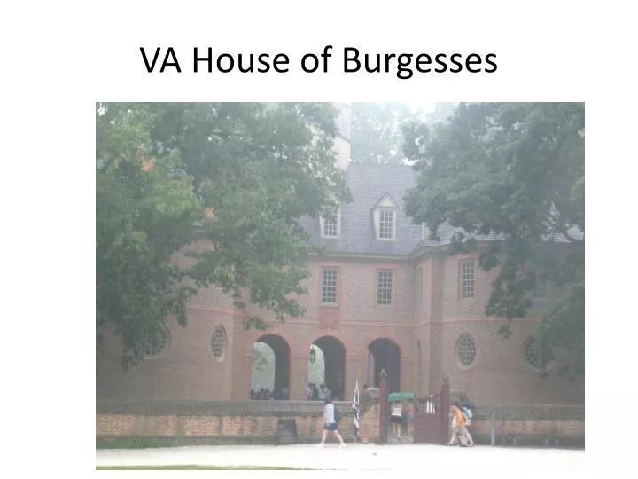 va house of burgesses