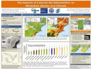 The Impacts of Colonial-Era Deforestation on Wintertime Albedo and Climate