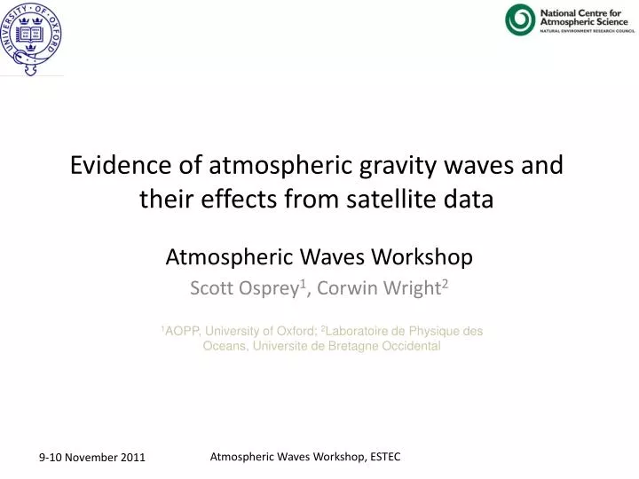 atmospheric waves workshop