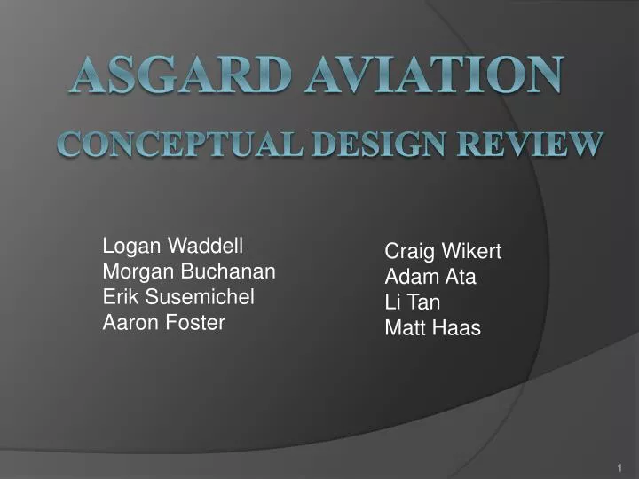 asgard aviation conceptual design review