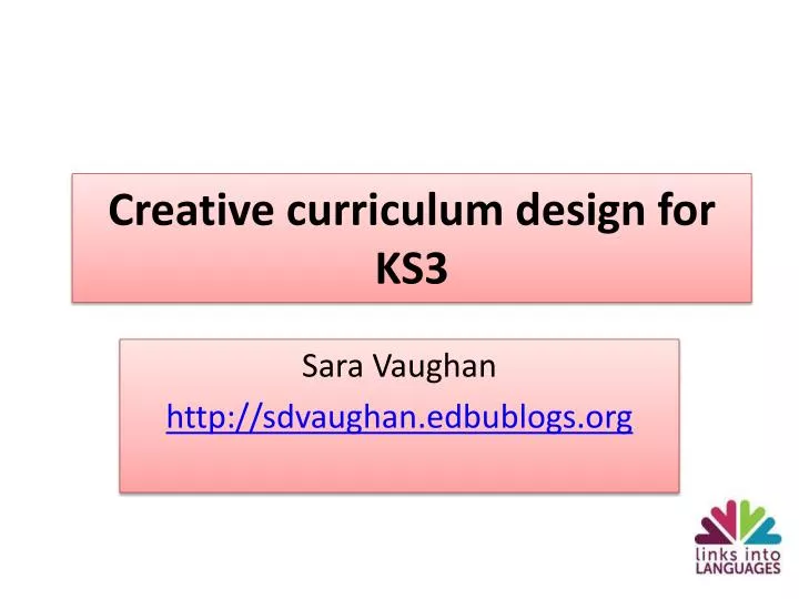 creative curriculum design for ks3