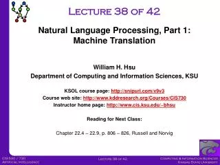 Lecture 38 of 42