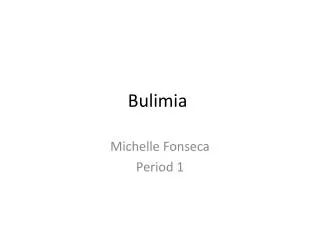 Bulimia