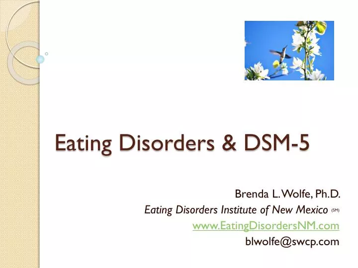eating disorders dsm 5