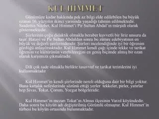 kul h mmet