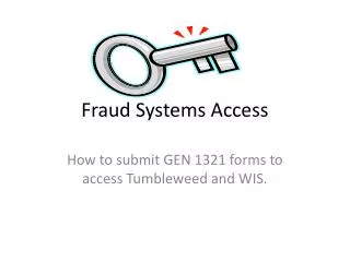 Fraud Systems Access