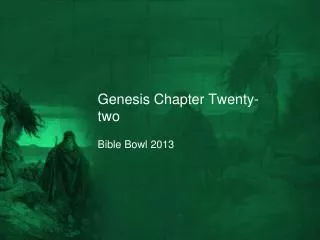 Genesis Chapter Twenty-two