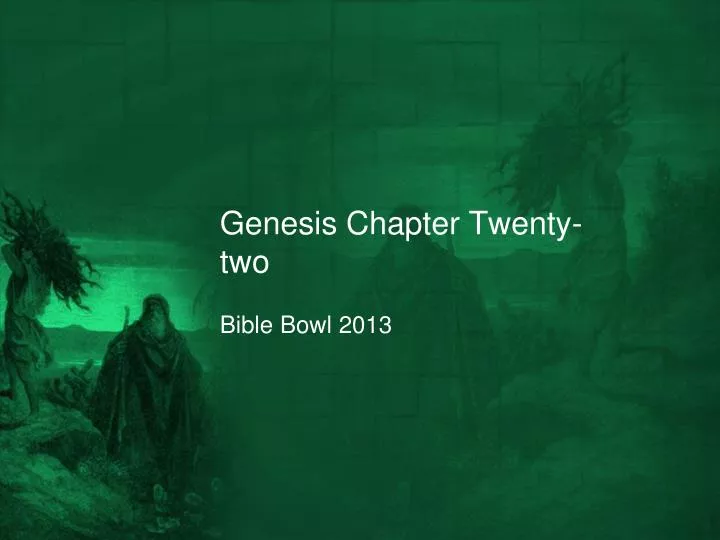 genesis chapter twenty two