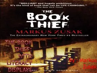 the book thief with literacy displays